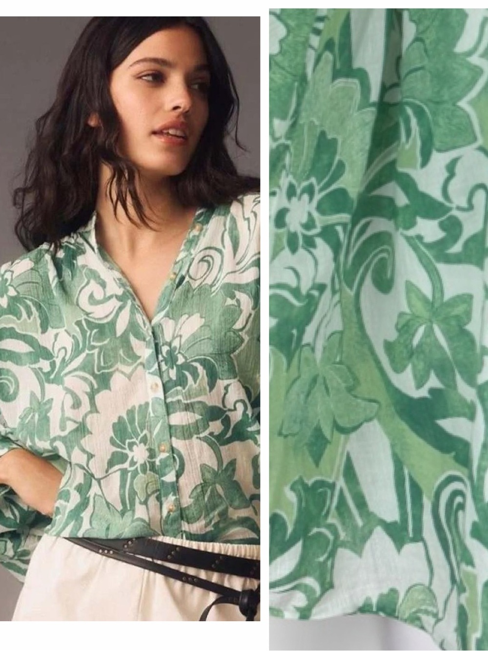 Anthropologie Pilcro Sidney Batwing Blouse Women’s 1X